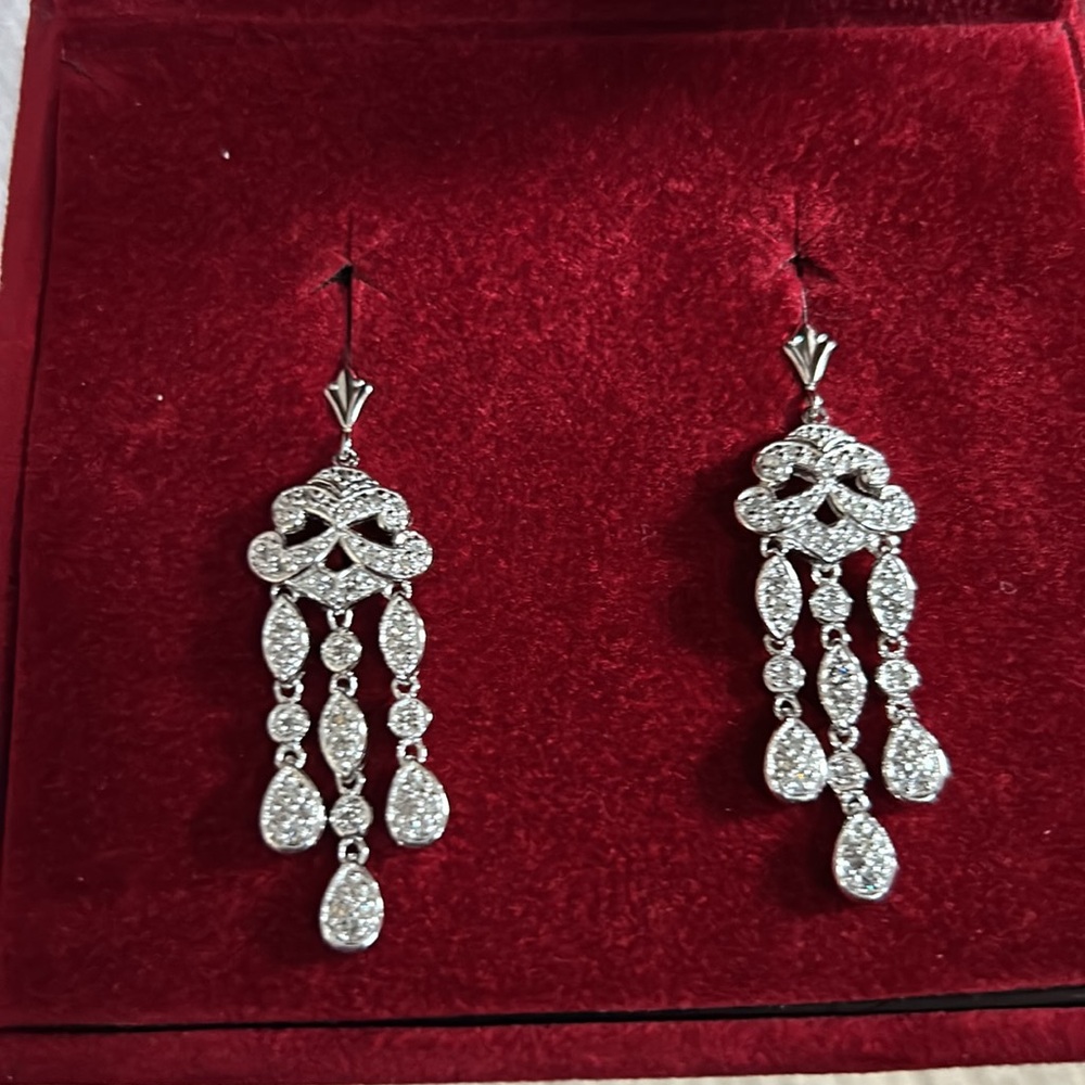 Affinity Diamonds Chandelier Hanging Earrings